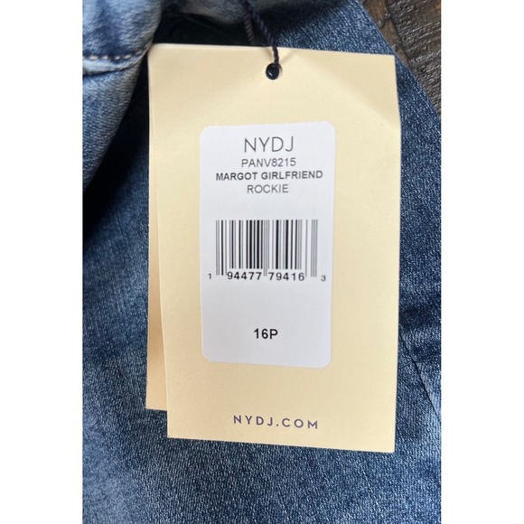 NWT NYDJ Margot Girlfriend Ankle Jeans, LiftXTuck Cool Embrace, Size 16P - Picture 7 of 8
